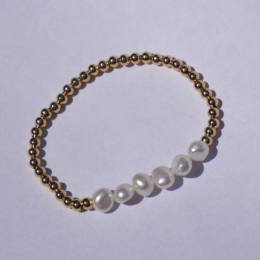 Pearl Block Bracelet