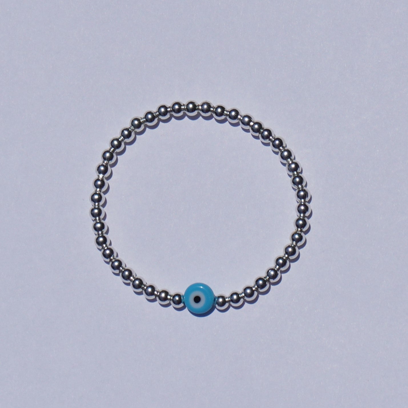 Silver Evil Eye Bracelet