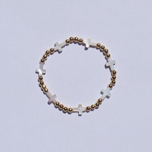 Leah Cross Bracelet