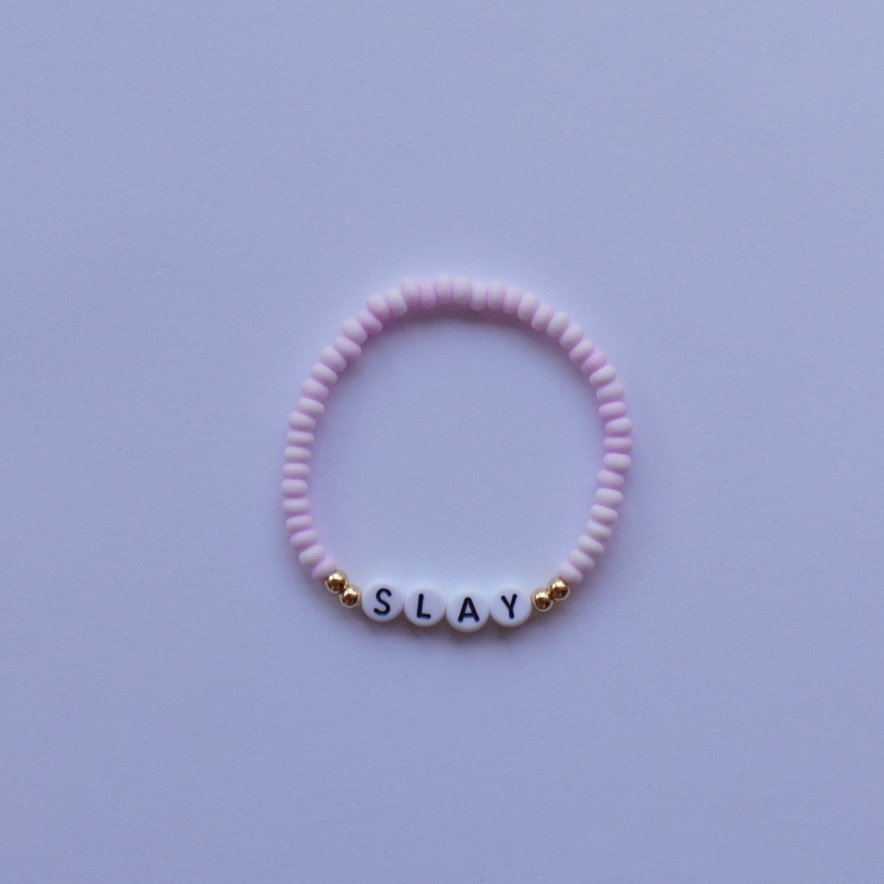 *Personalized* Porcelain Beaded Bracelet