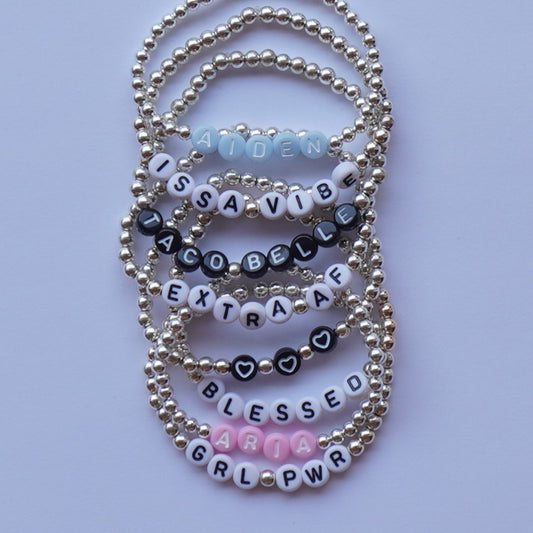 *Personalized* Classic Silver Bracelet