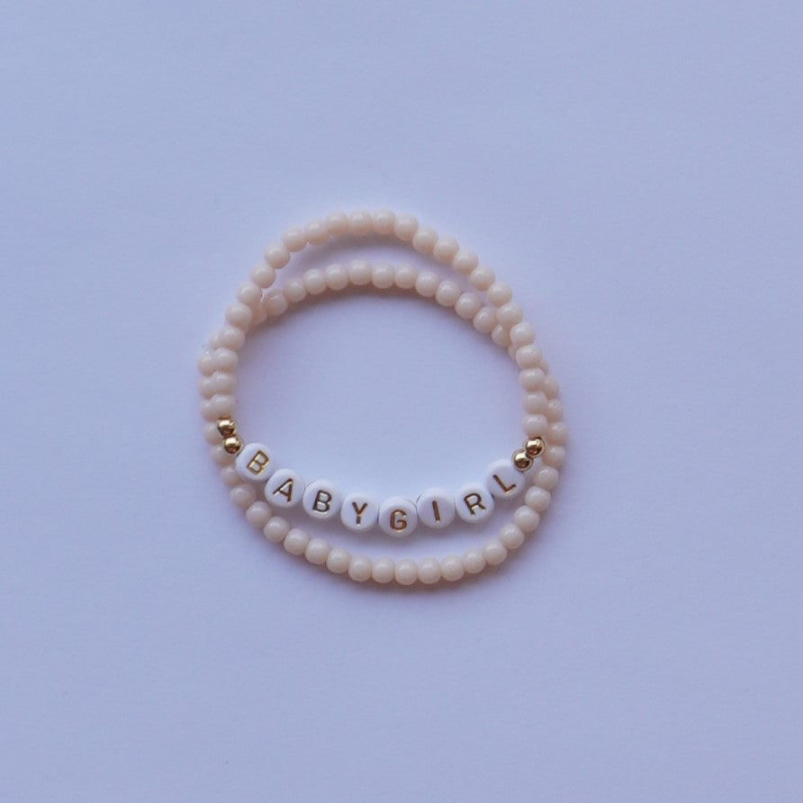 *Personalized* Glass Beaded Bracelet