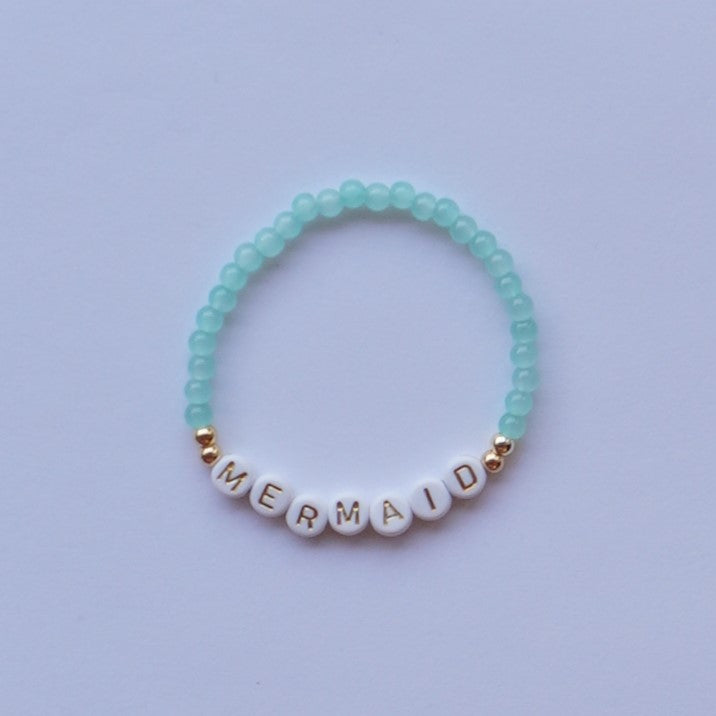 *Personalized* Glass Beaded Bracelet