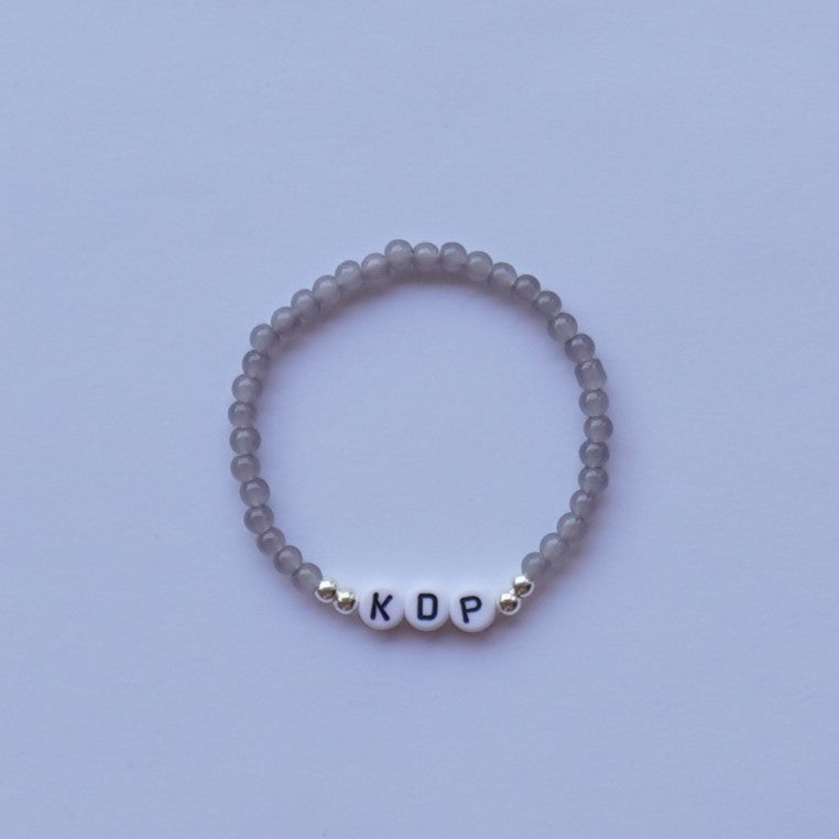 *Personalized* Glass Beaded Bracelet