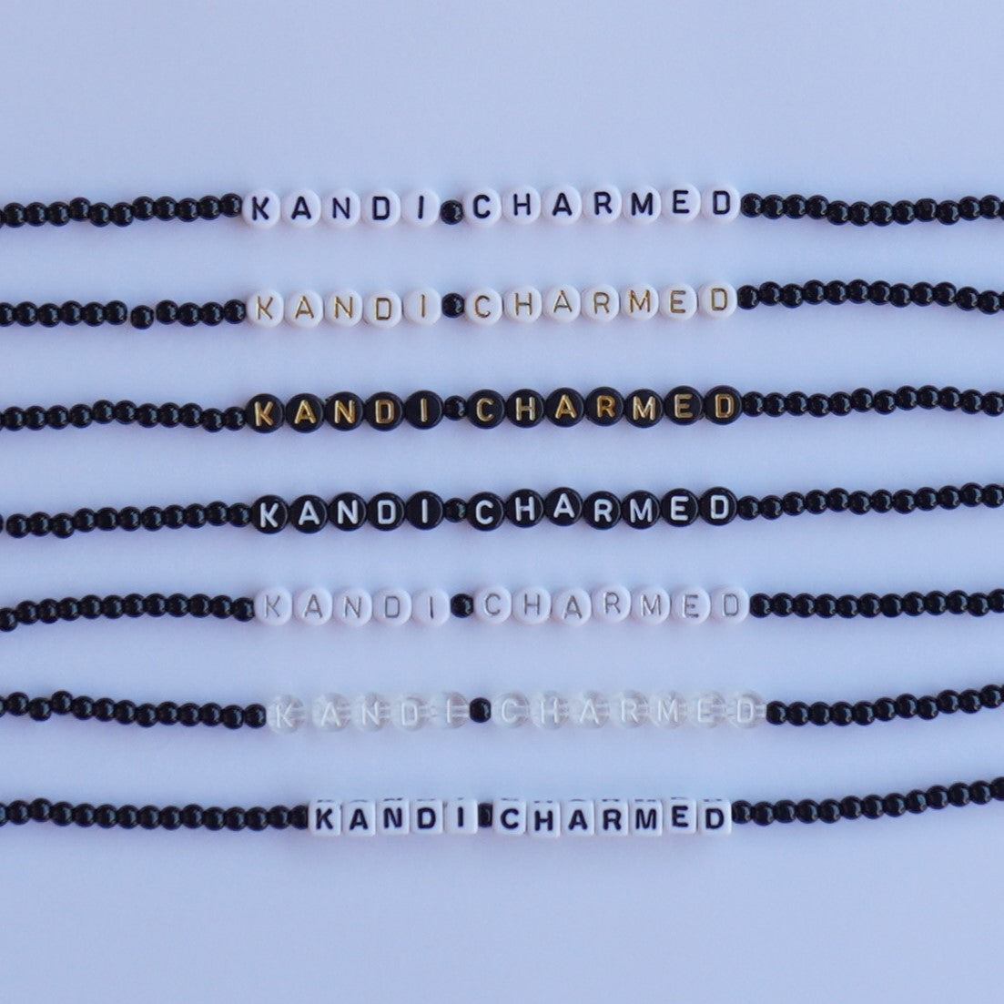 *Personalized* Glass Beaded Bracelet