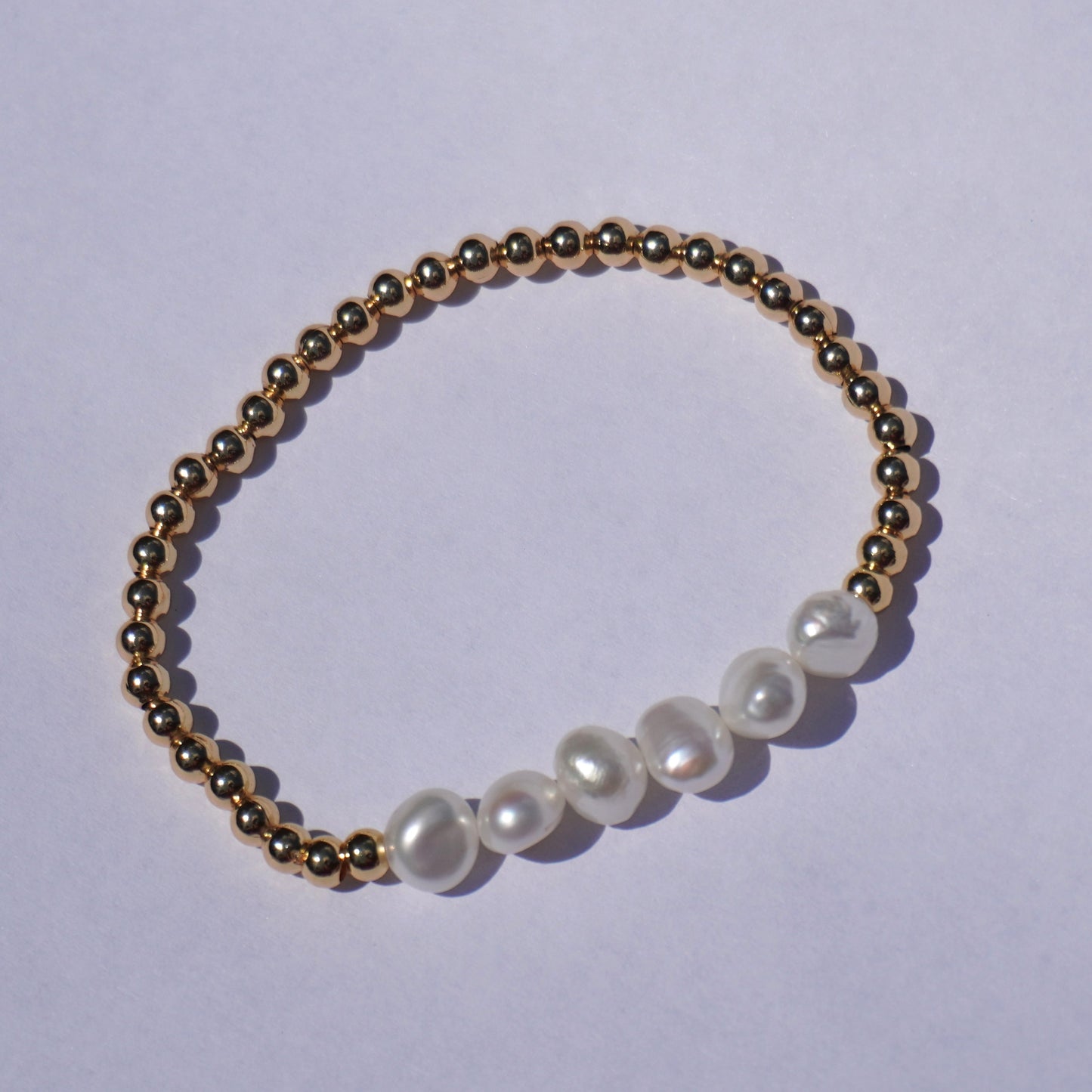 Pearl Block Bracelet